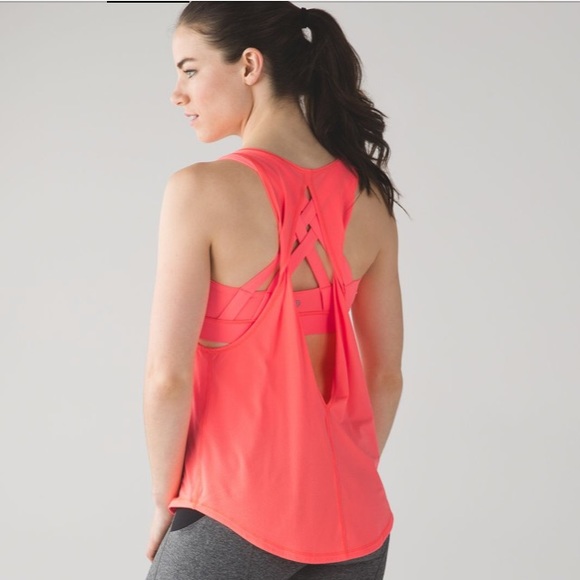 LuLuLemon Ready & Go Tank Twist Top Light Flare 4 - Picture 1 of 9